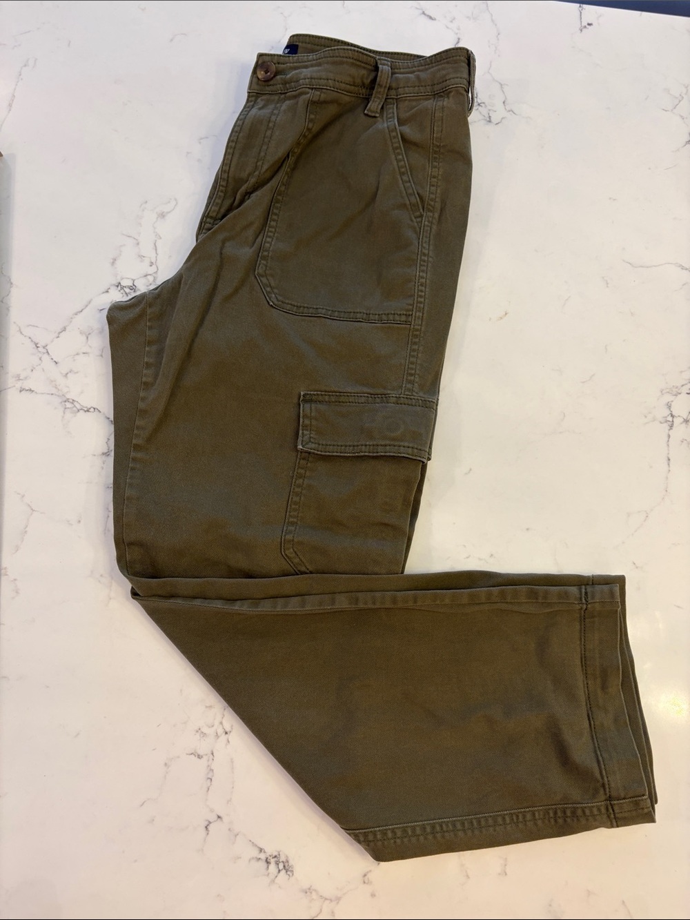 J. Crew Factory Olive Green Cropped Cargo Pants